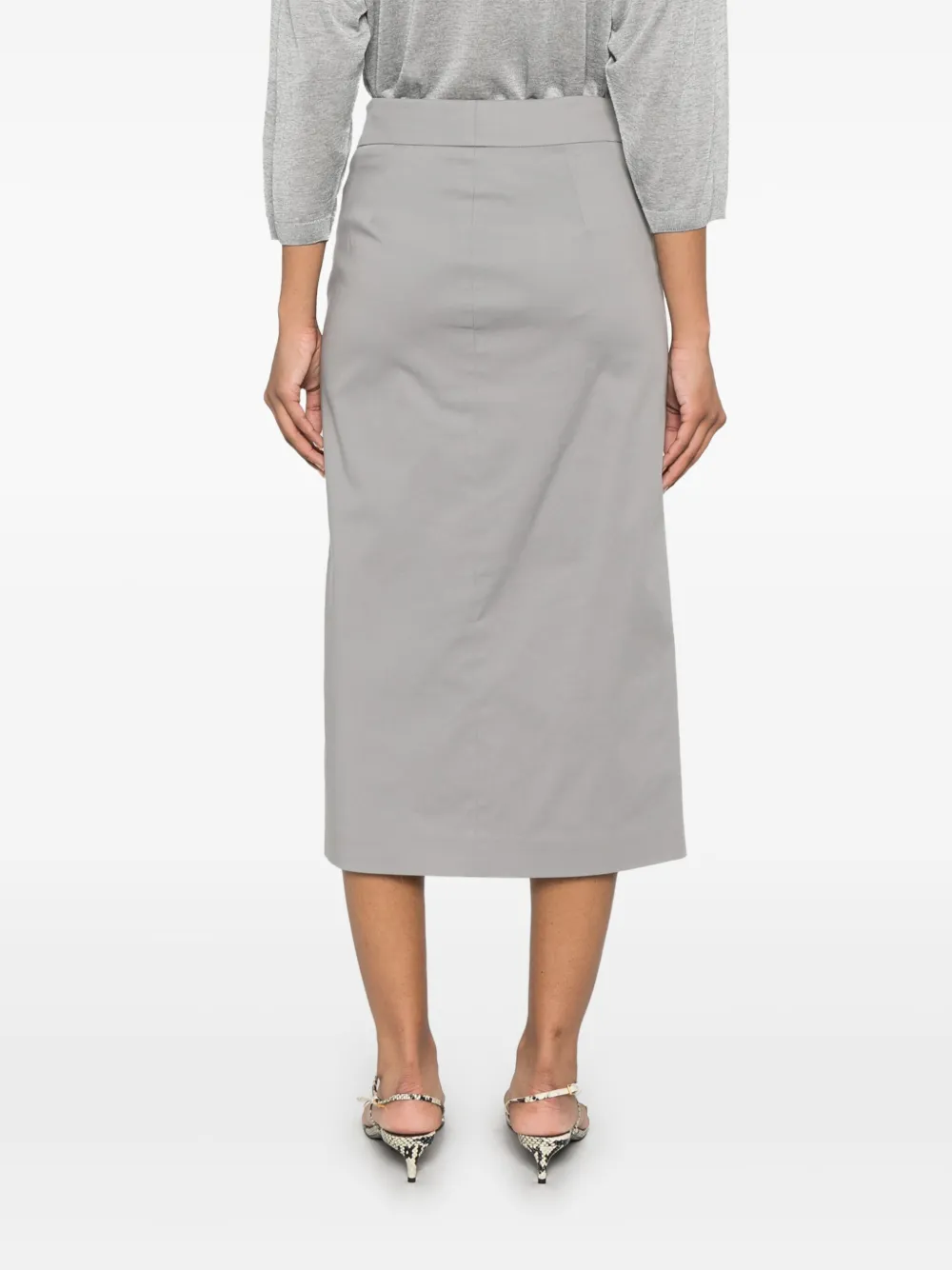Peserico Straight midi-rok Grijs