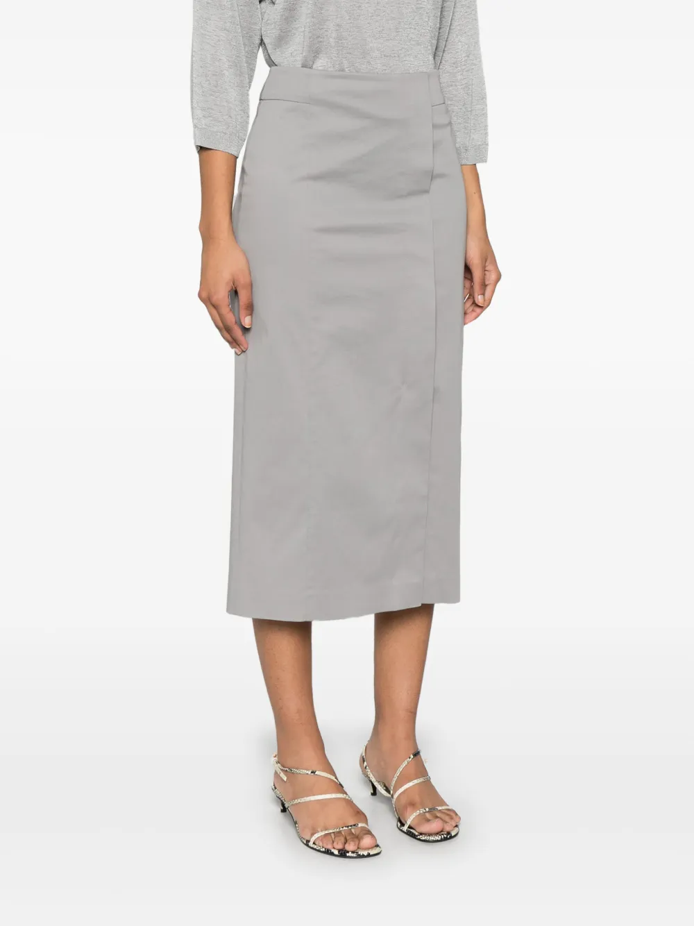 Peserico Straight midi-rok Grijs