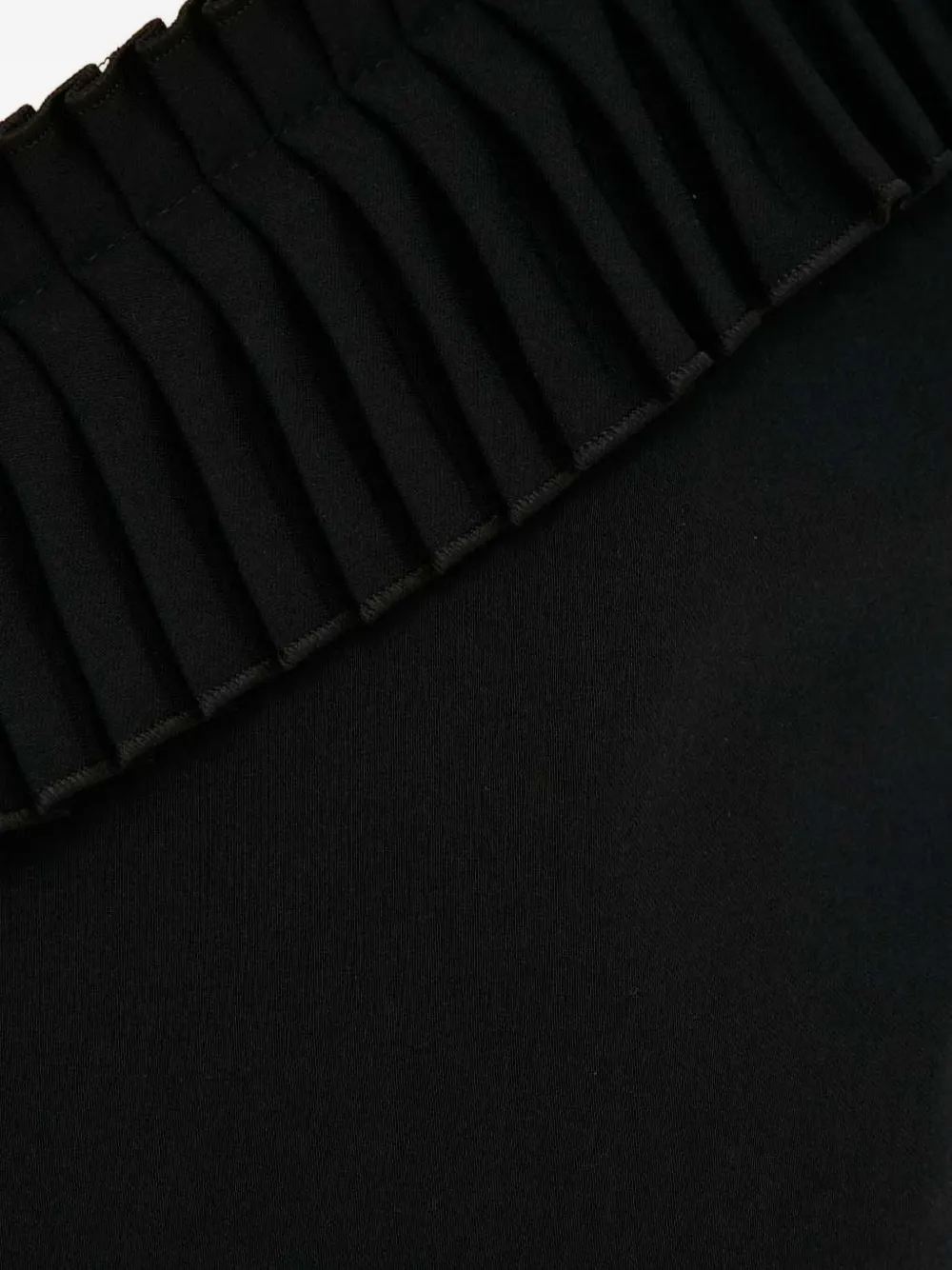 The Kooples Pleated One-shoulder Mini Party Dress In Black