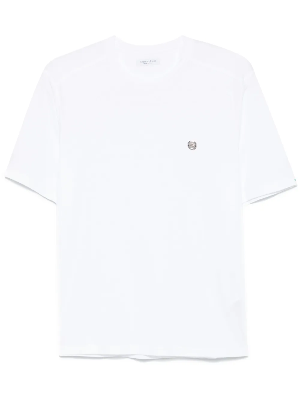 Stefano Ricci playera con placa del logo | blanco | Image 1