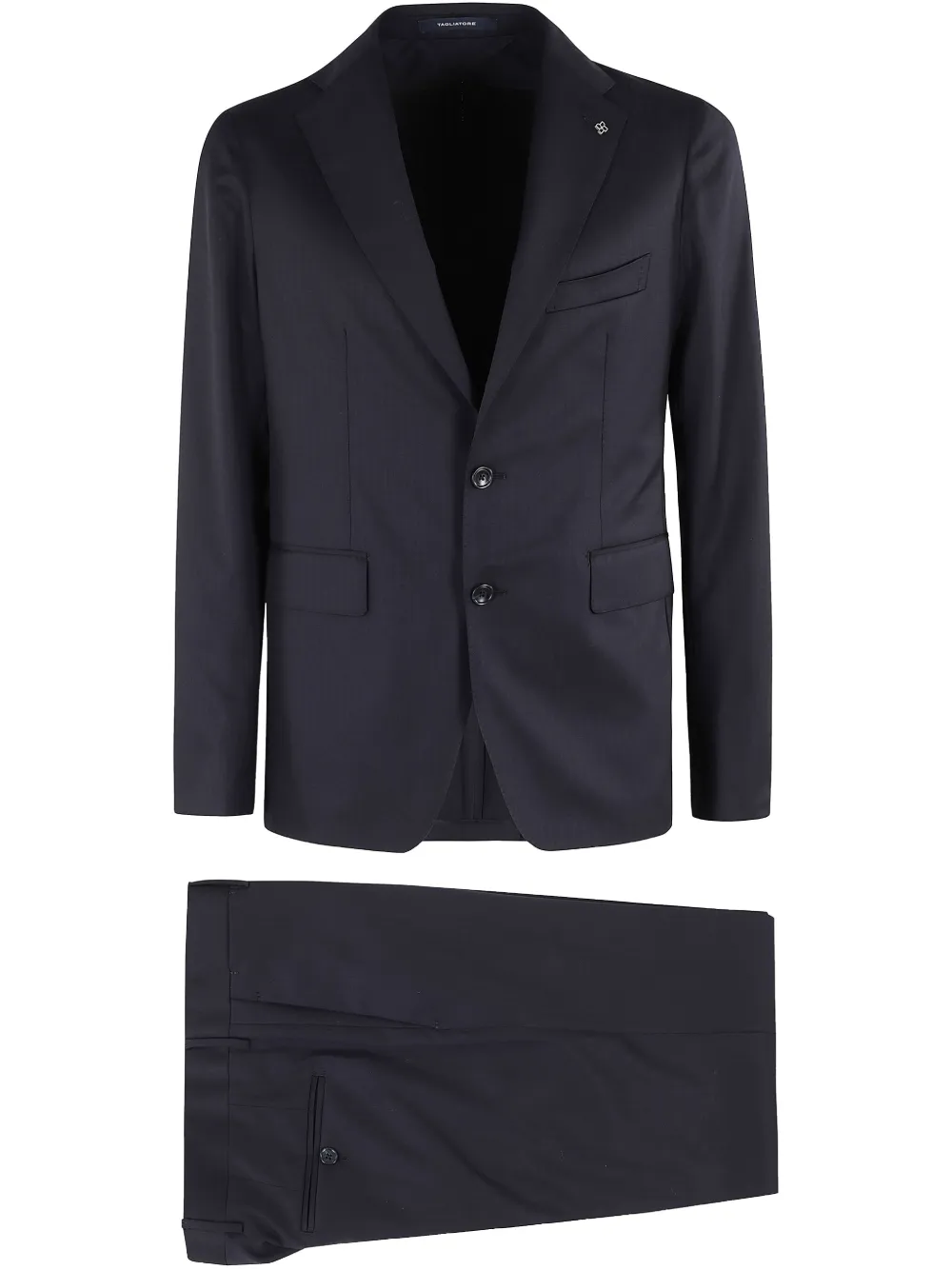 Tagliatore single breasted wool suit | Black | Image 1