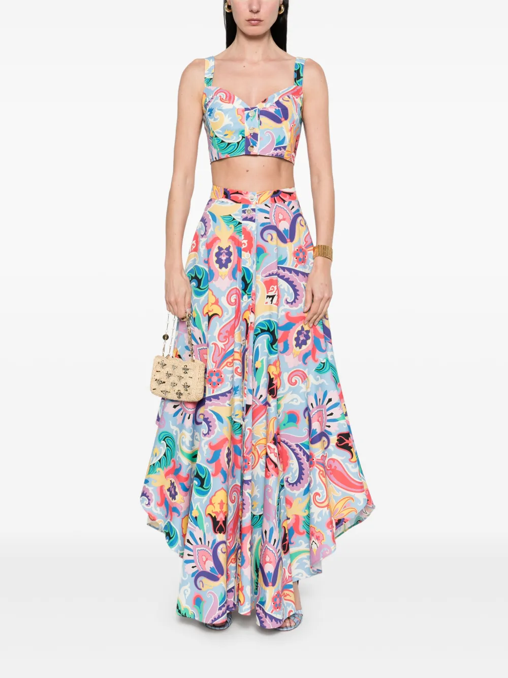 ETRO Tanktop met grafische print - Geel