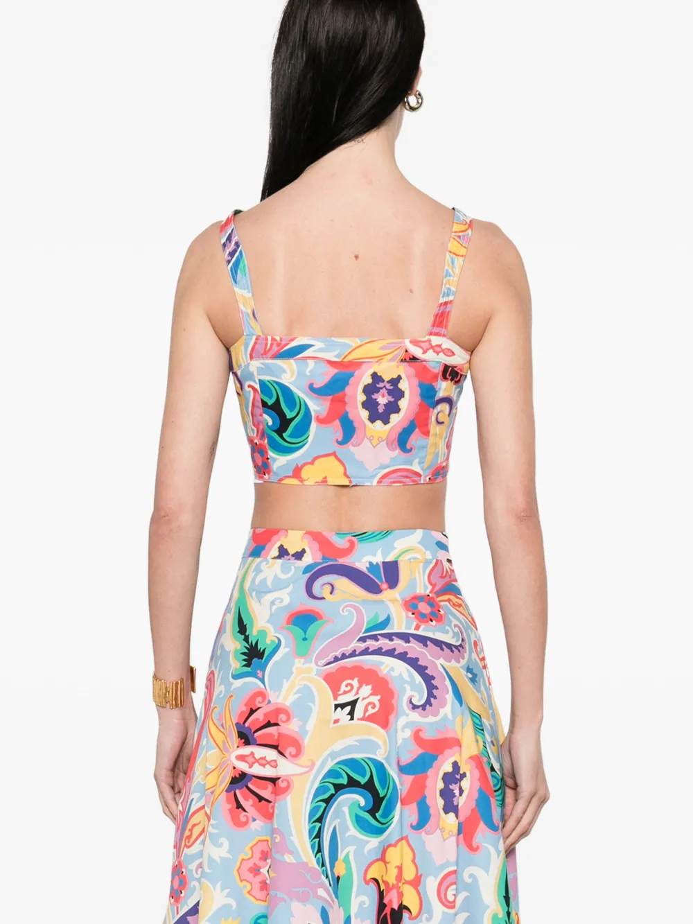 ETRO Tanktop met grafische print Geel