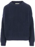 Bruno Manetti chunky knit sweater - Blue