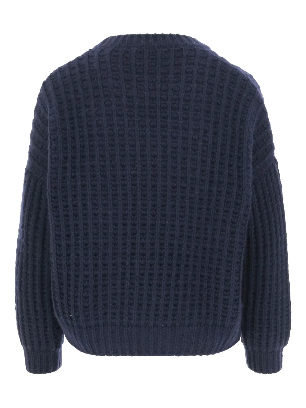 Bruno Manetti chunky knit sweater - Blauw