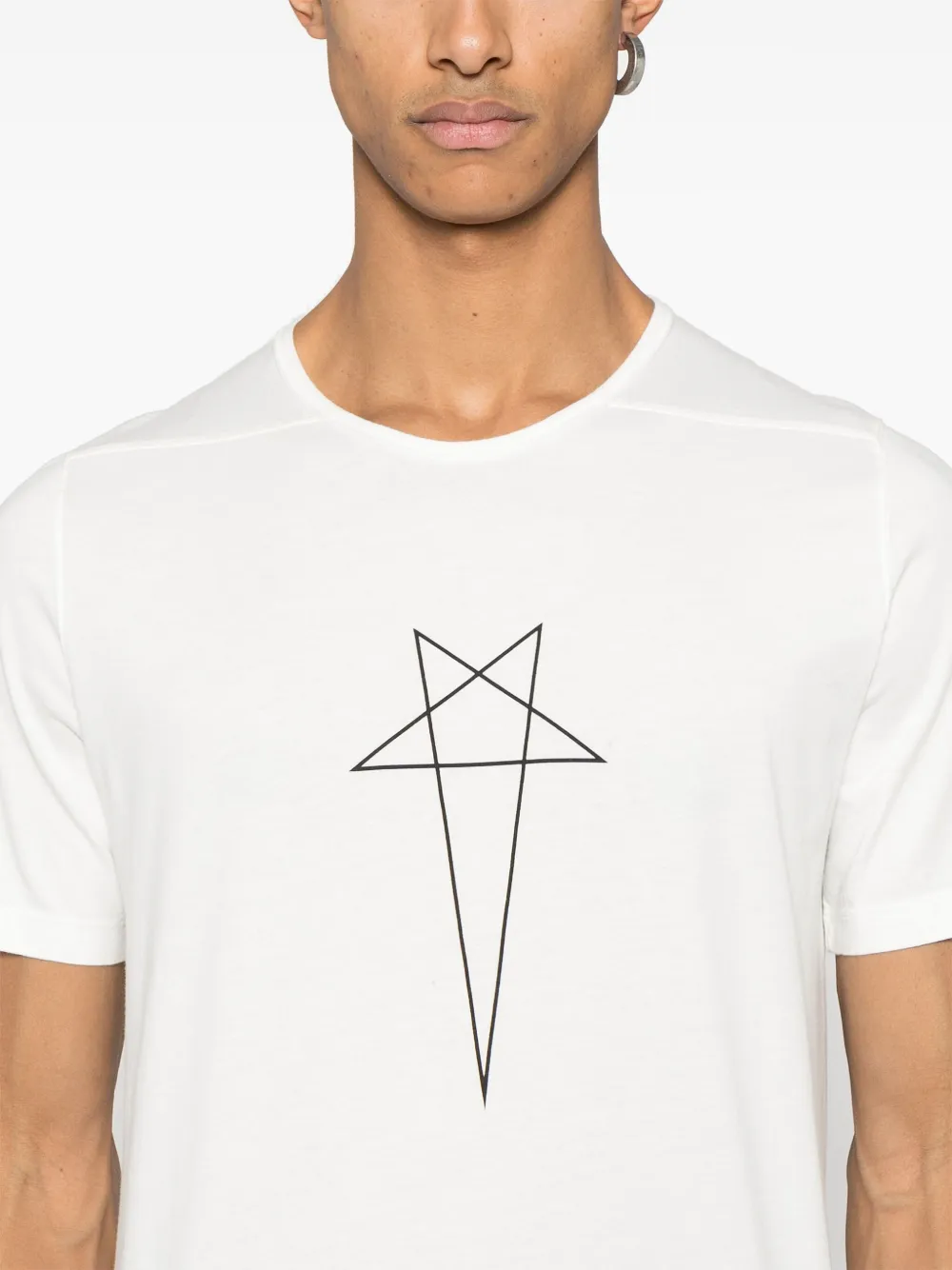 Rick Owens DRKSHDW T-shirt met print Wit