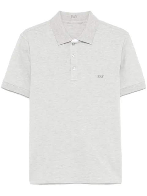 Fay playera tipo polo con logo bordado