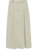 Peserico poplin midi skirt - Green