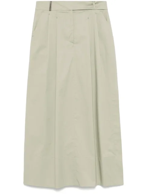 Peserico poplin midi skirt