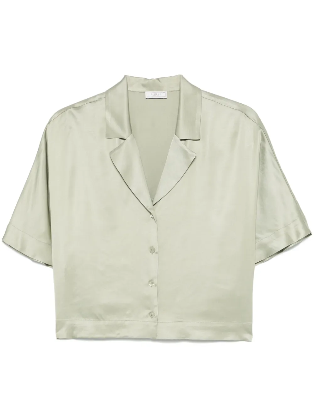 Peserico Satijnen blouse Groen