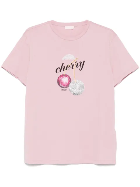 LIU JO cherry-print T-shirt