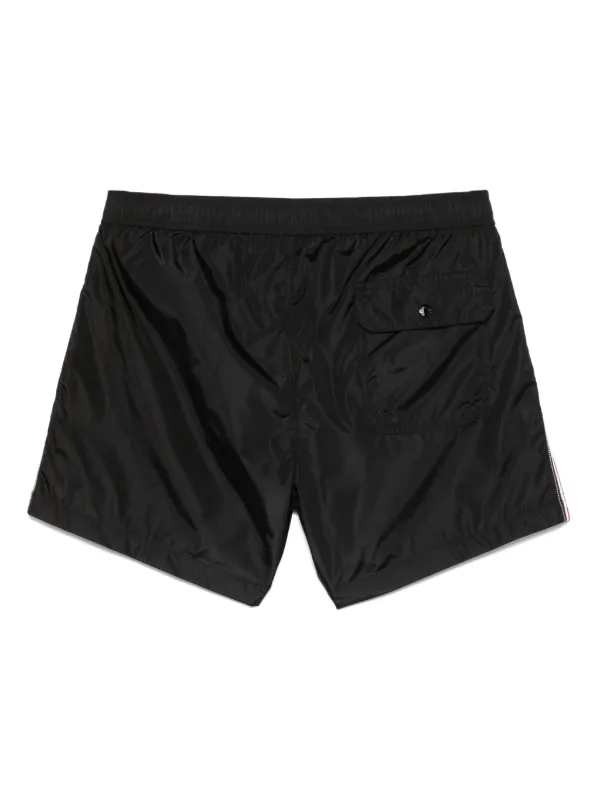 Moncler tricolour-trimmed Swim Shorts | Black | FARFETCH