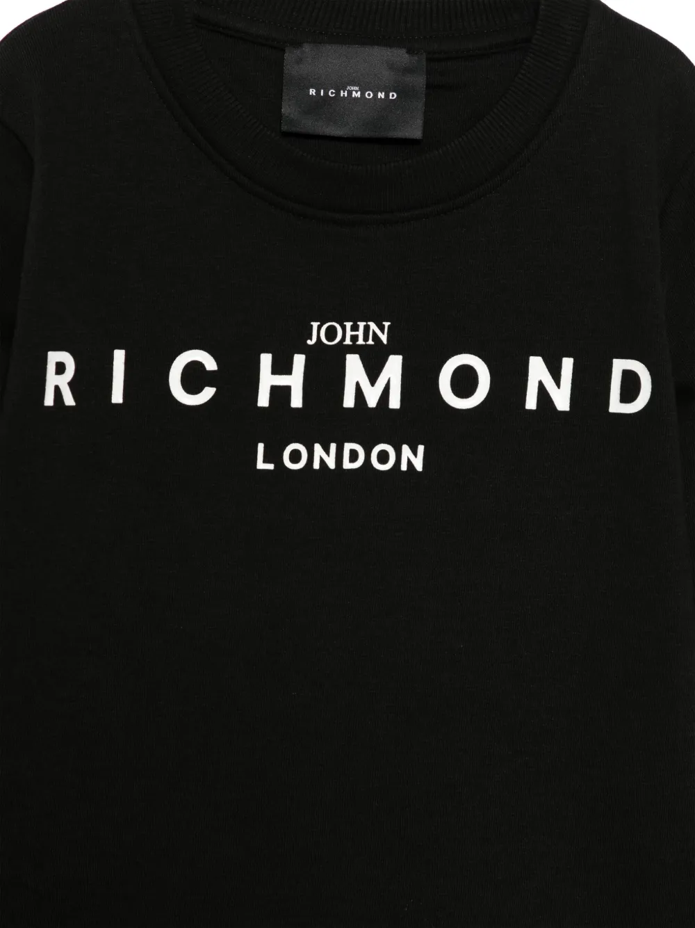 John Richmond Junior Sweater met logoprint Zwart