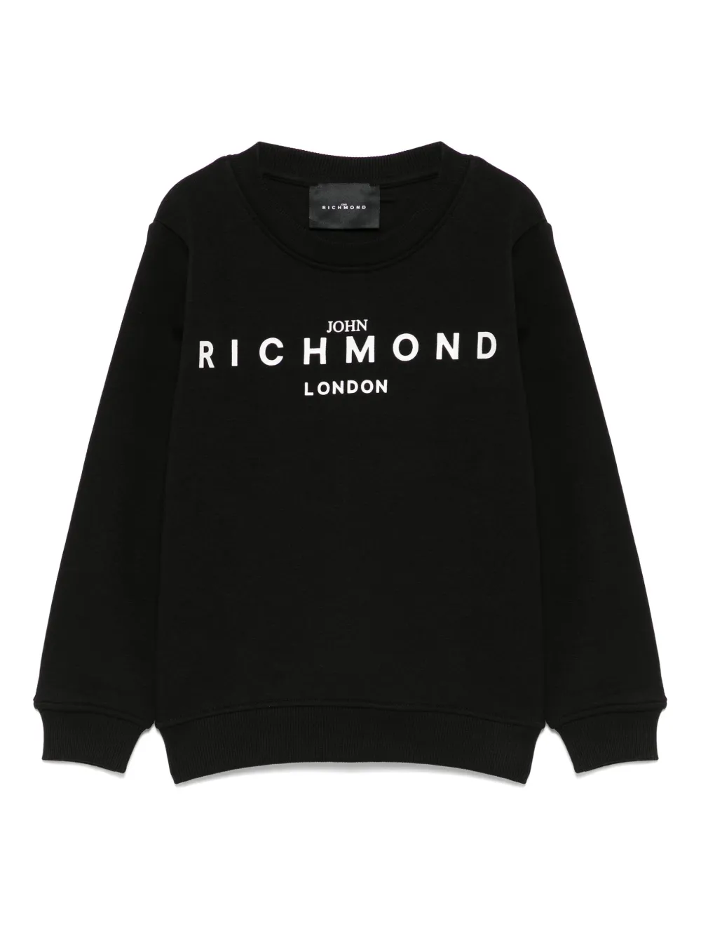 John Richmond Junior Sweater met logoprint Zwart