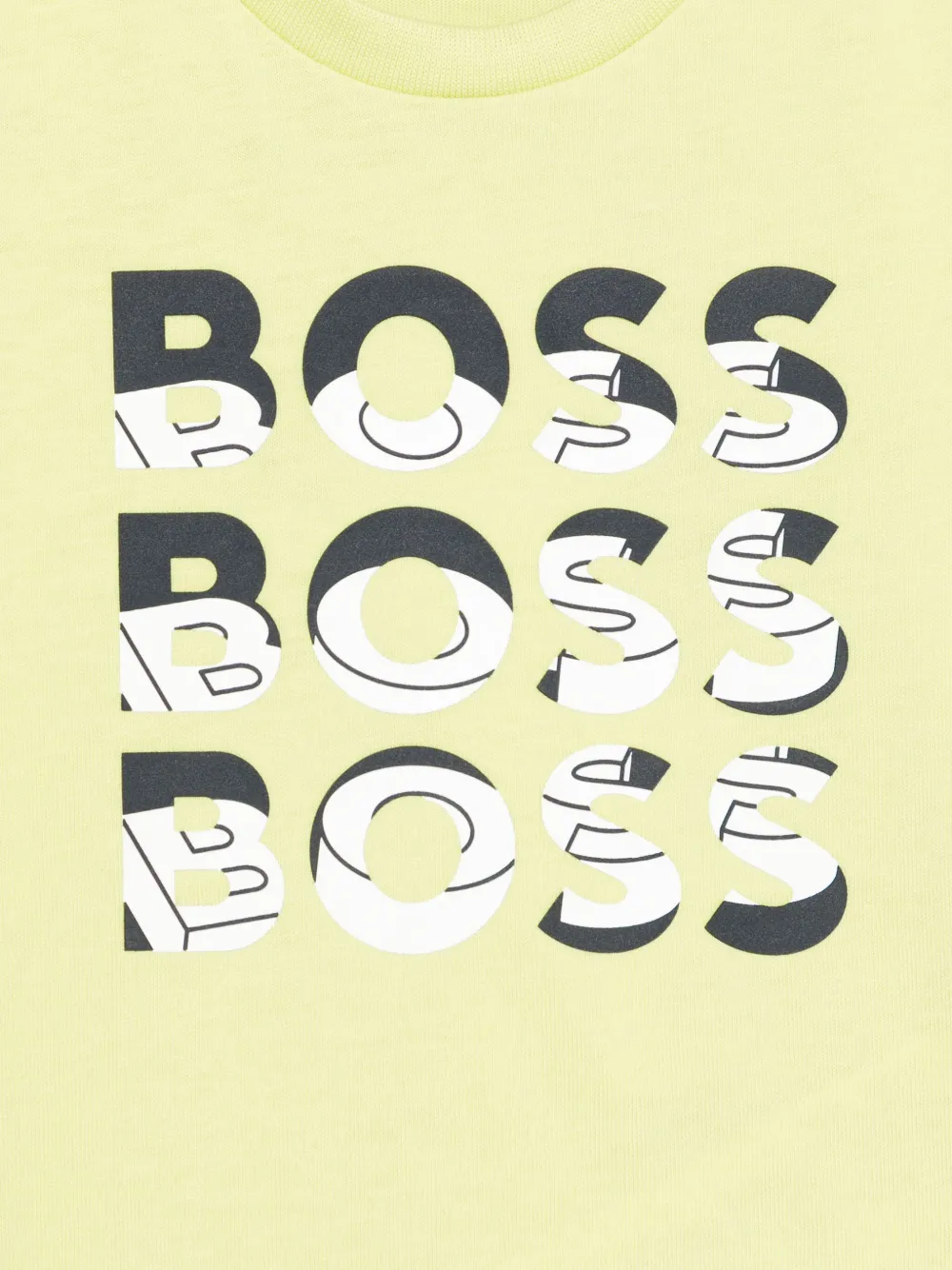 BOSS Kidswear T-shirt met logoprint Groen