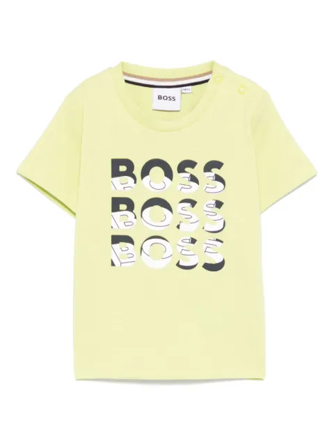 BOSS Kidswear playera con logo estampado