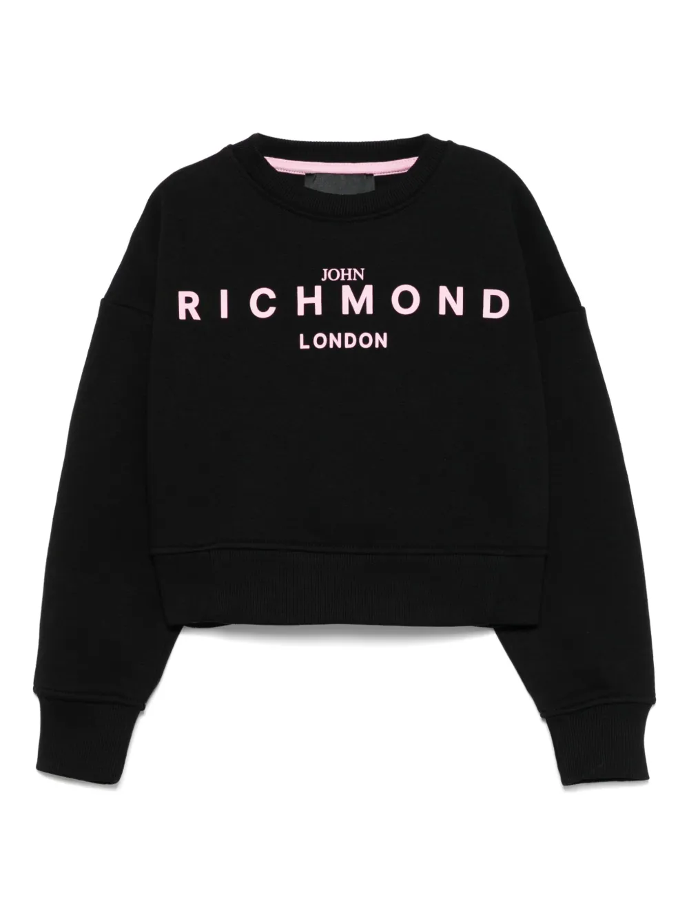 John Richmond Junior Sweater met logopatch Zwart