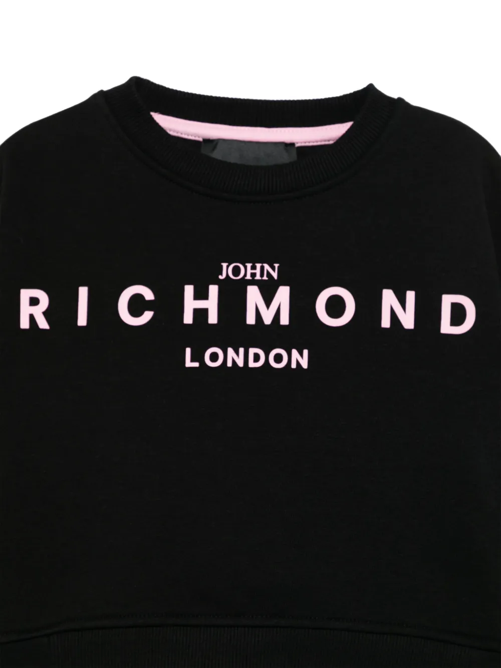 John Richmond Junior Sweater met logopatch Zwart