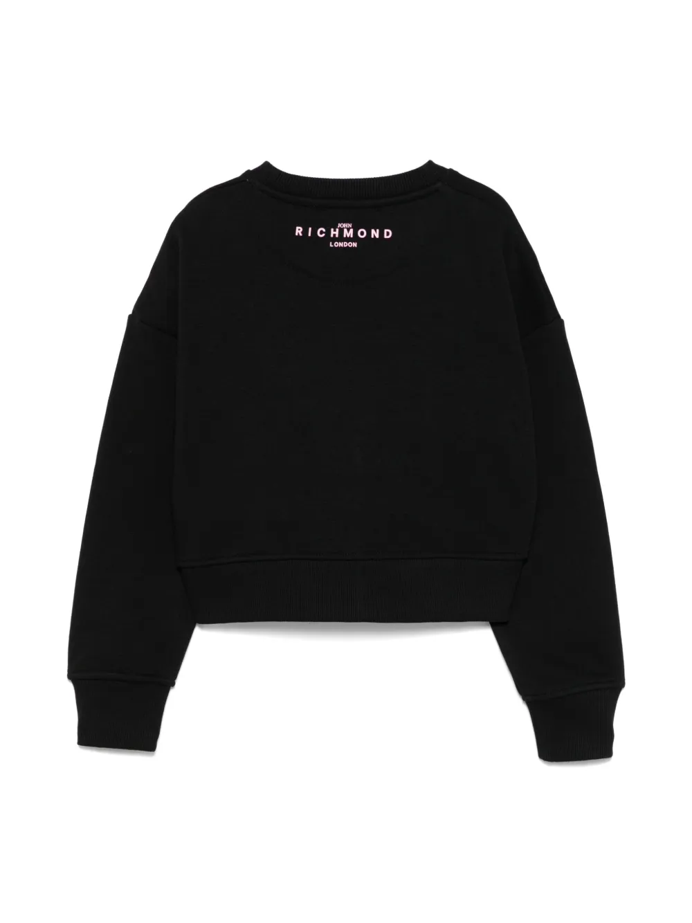 John Richmond Junior logo-appliqué sweatshirt - Zwart