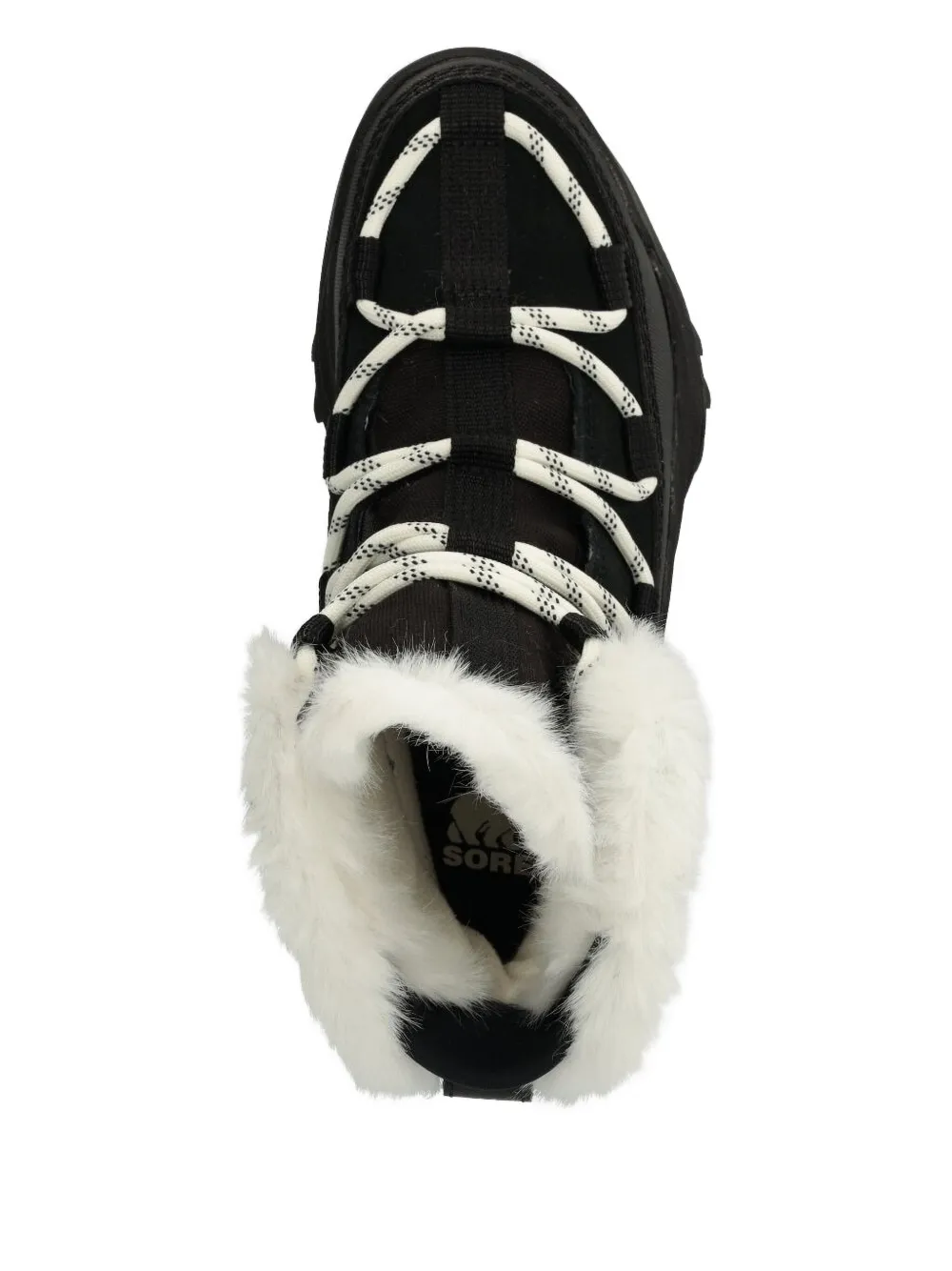 SOREL lace-up faux-fur boots Black