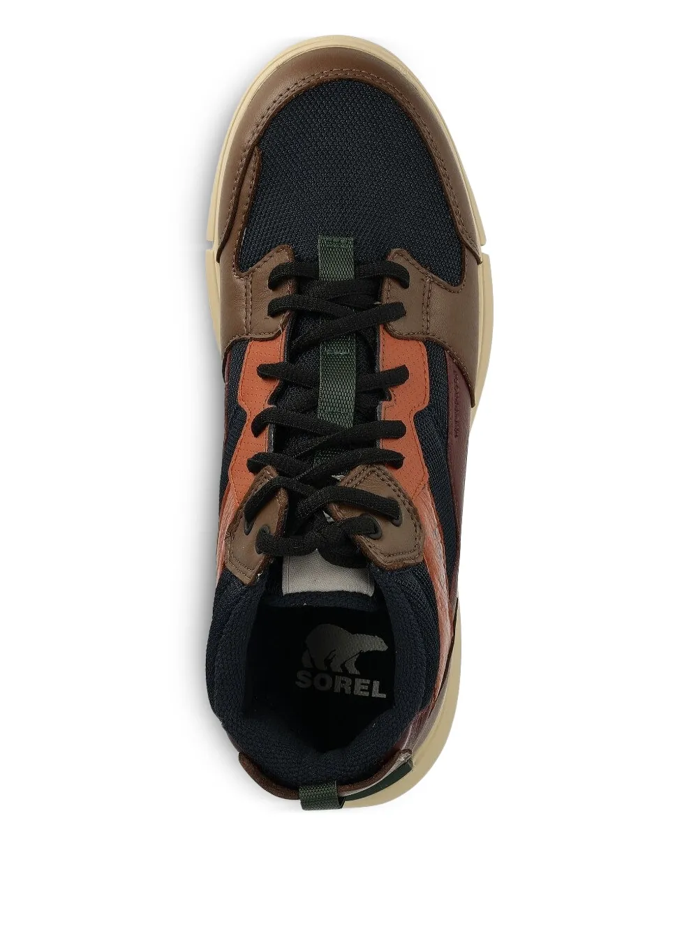 SOREL High-top sneakers met leren vlakken Bruin