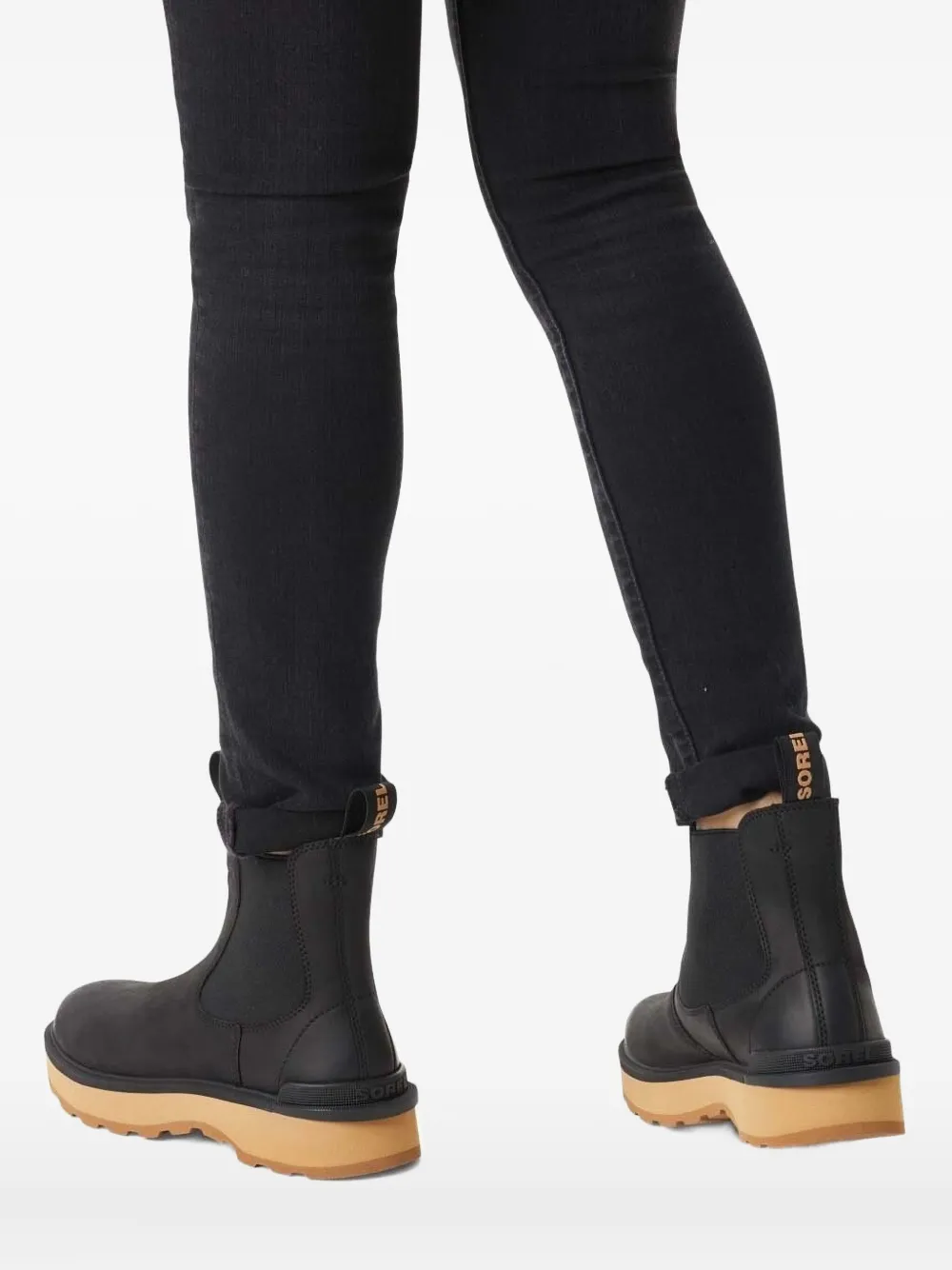 Sorel Elastic-panel Chelsea Boots In Black