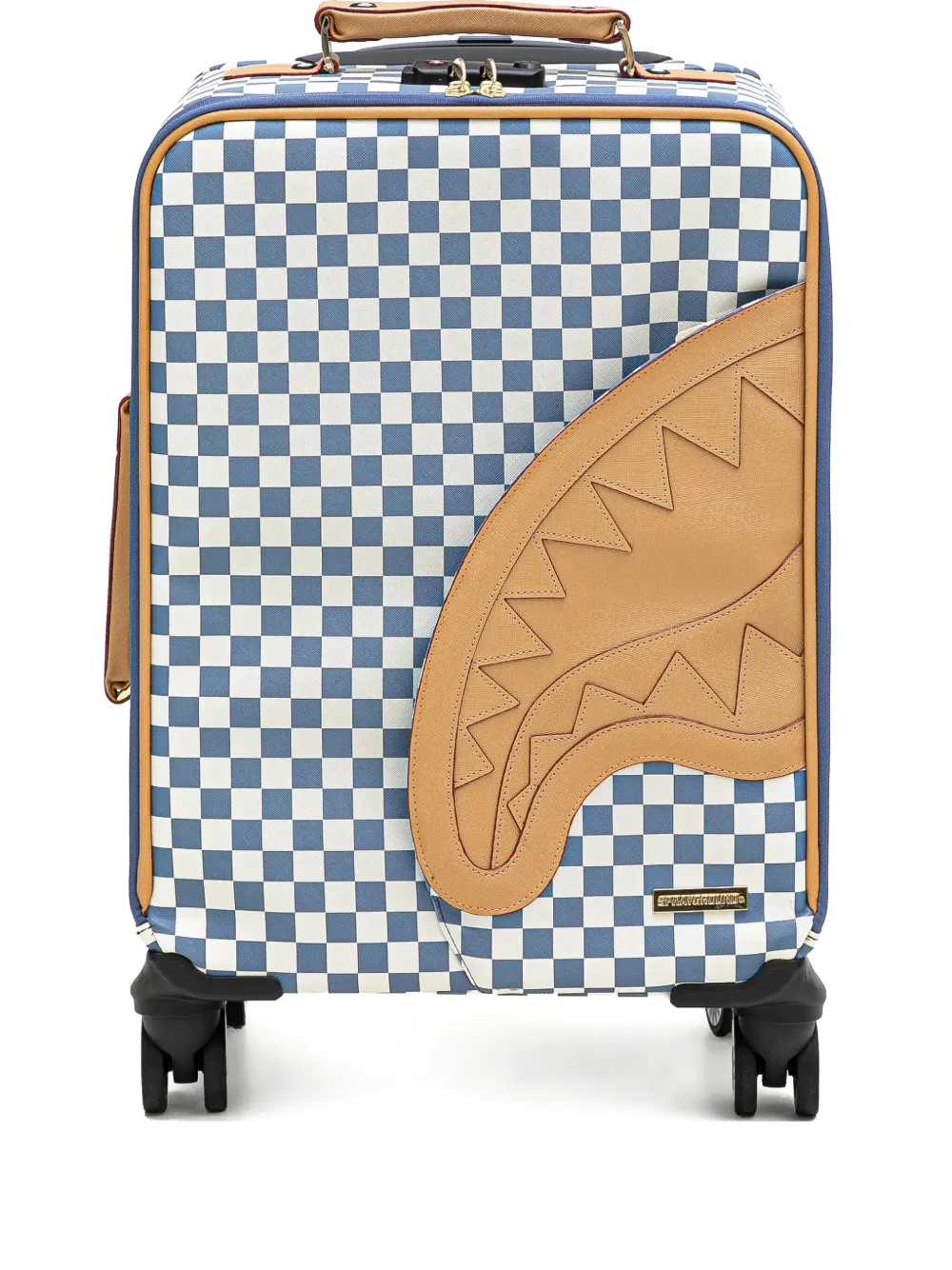 Sprayground Valigia Letter Checker - Blu