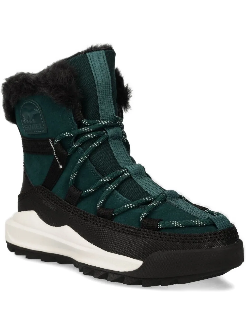 Sorel Leather Lace-up Boots In Green