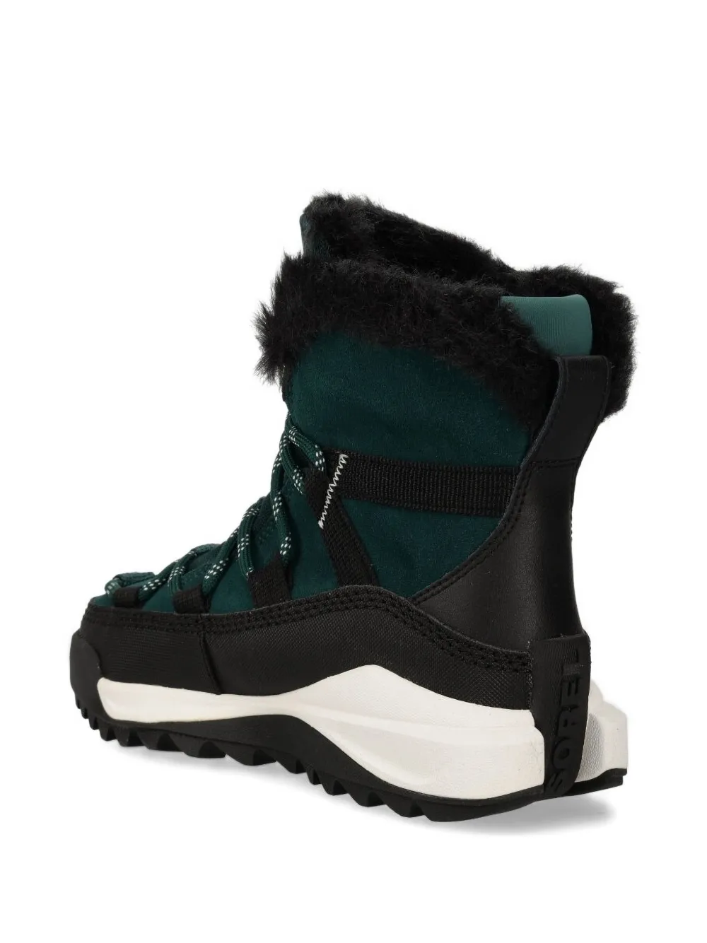 Sorel Leather Lace-up Boots In Green