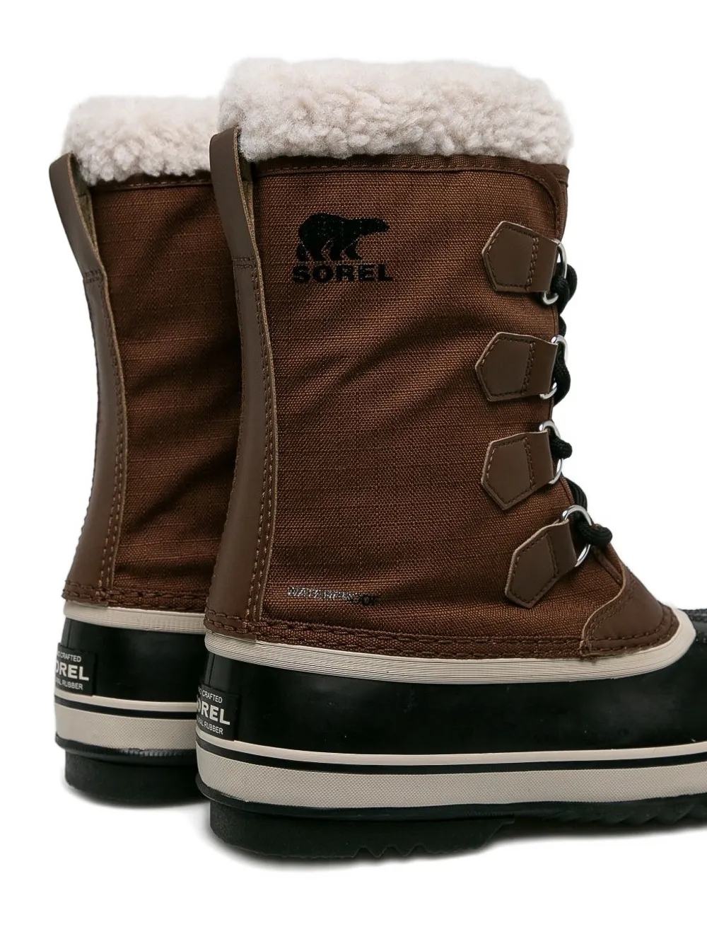 SOREL lace-up fleece-lined boots Brown
