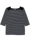 LIU JO striped T-shirt - Black