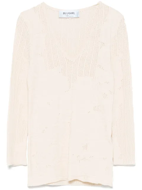Blugirl floral-pattern top 