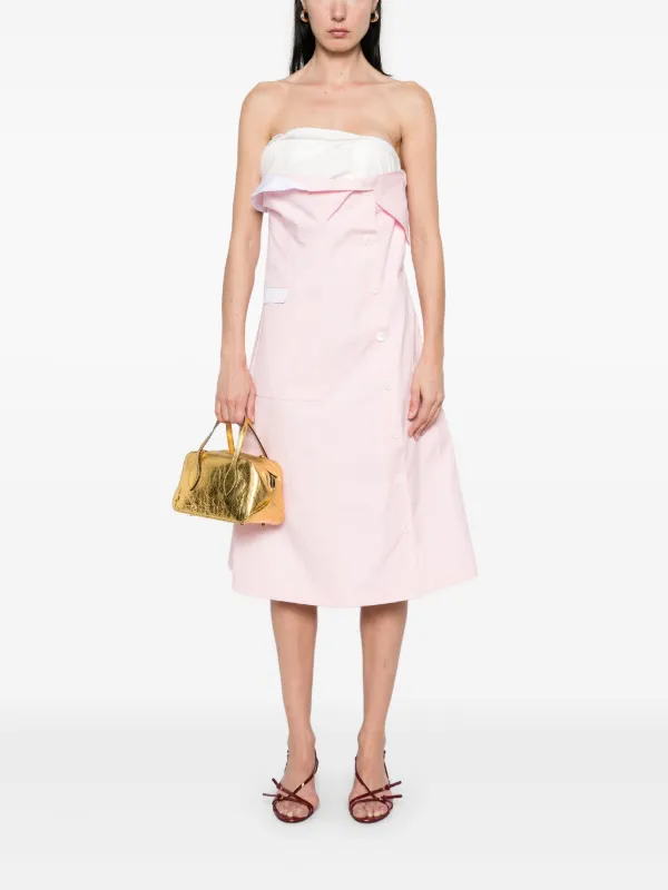 chinese dress ladies Miu Miu Marocain Floral Print Silk Dress – Runway Catalog main image 1