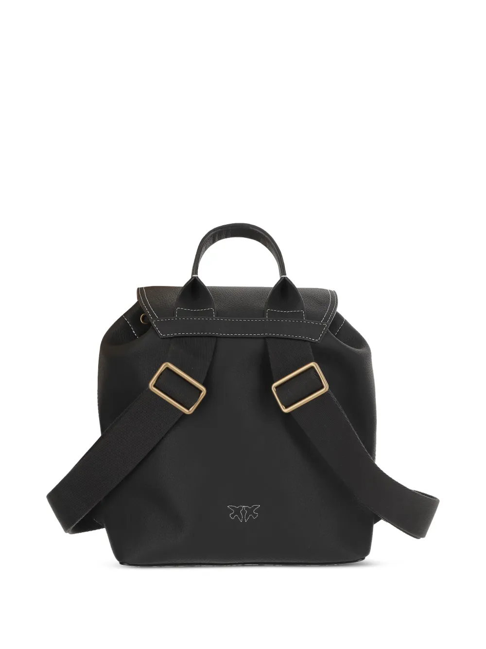 PINKO Carrie leather backpack - Zwart