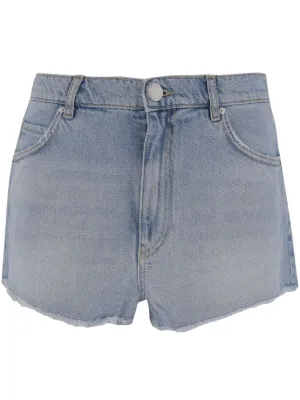 ショートパンツ PINKO Women Shorts  Burmudas 100331 A213 E28 AZZURRO CRISTA PINKO raw-cut Denim Shorts | Blue | FARFETCH