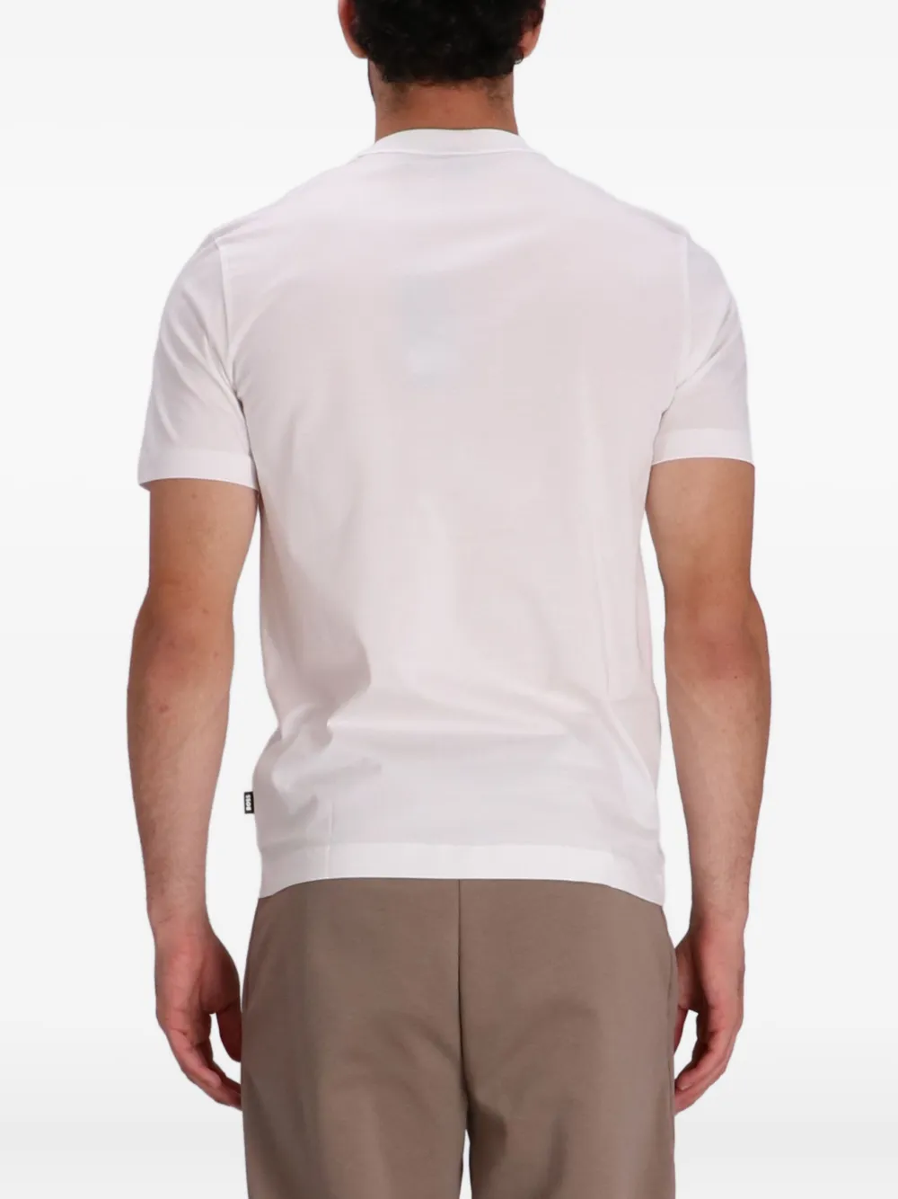 BOSS T-shirt met logoprint Wit