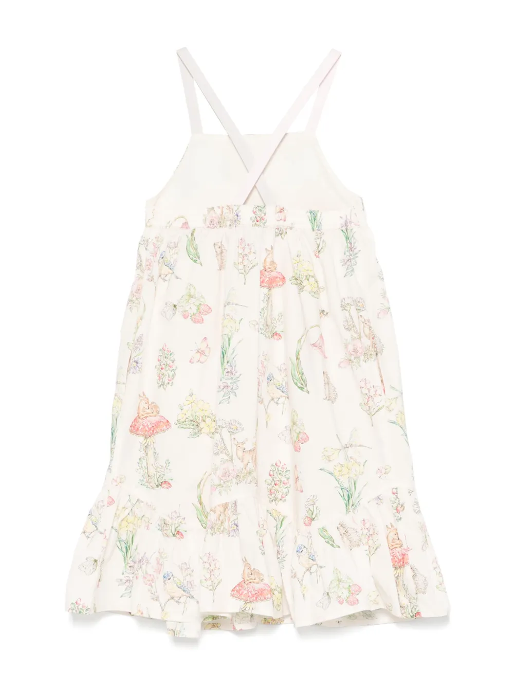 Stella McCartney Kids floral-print dress - Beige