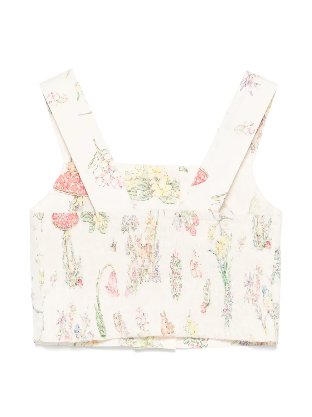 Stella McCartney Kids Top met bloemenprint - Beige