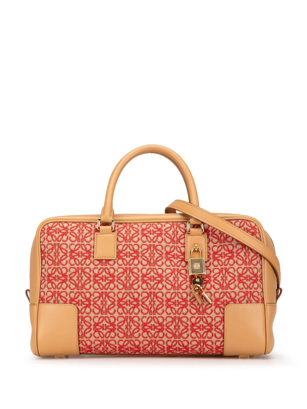 Loewe Pre-Owned 2010-2024 Canvas Amazona 28 satchel | Red | Image 1