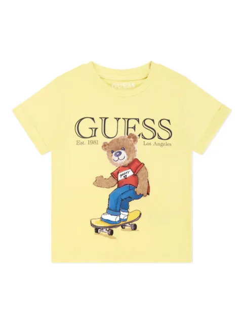 guess kids logo-print T-shirt 