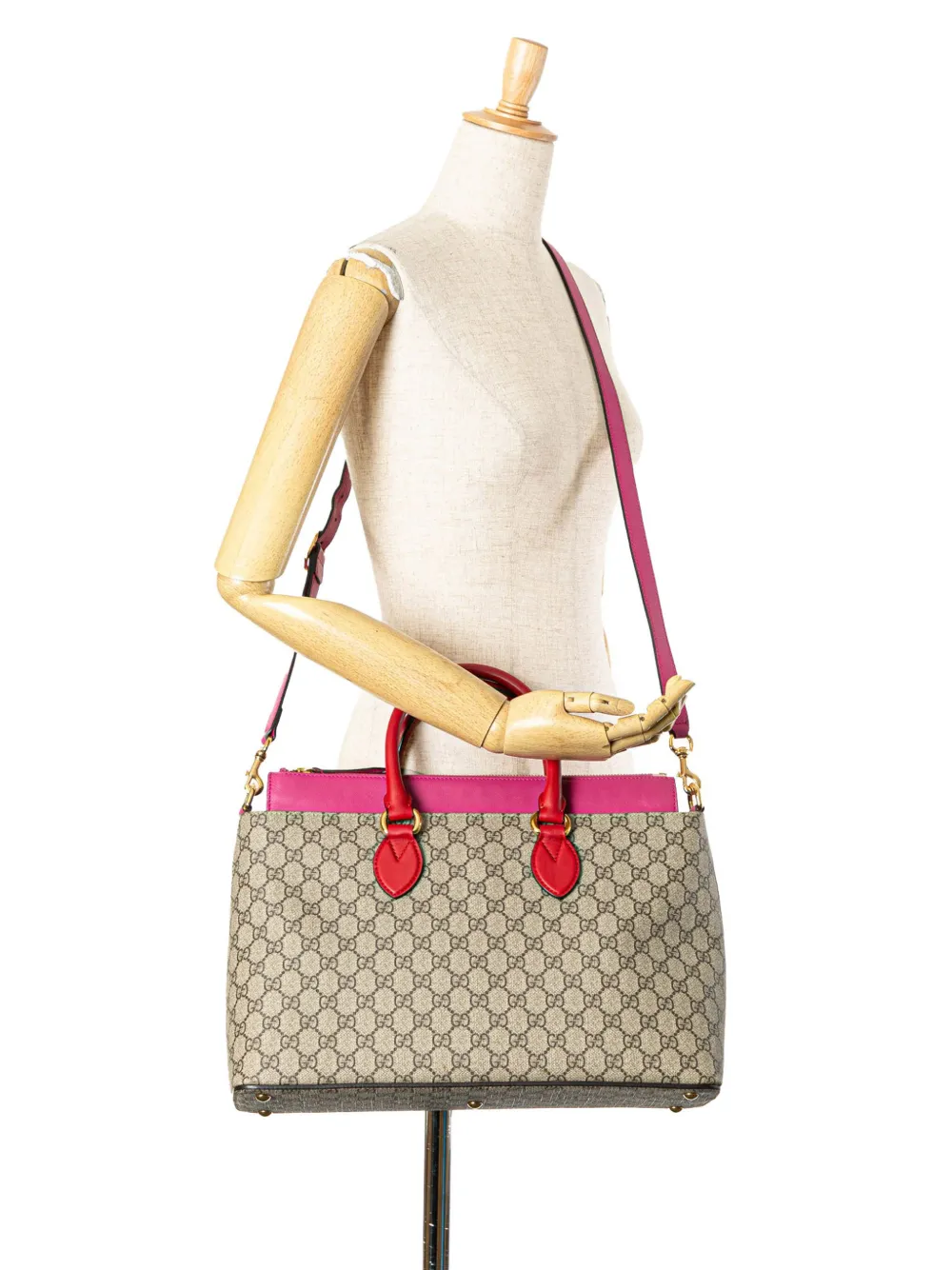 Gucci Pre-Owned 2000-2015 GG Supreme Linea A satchel - Bruin