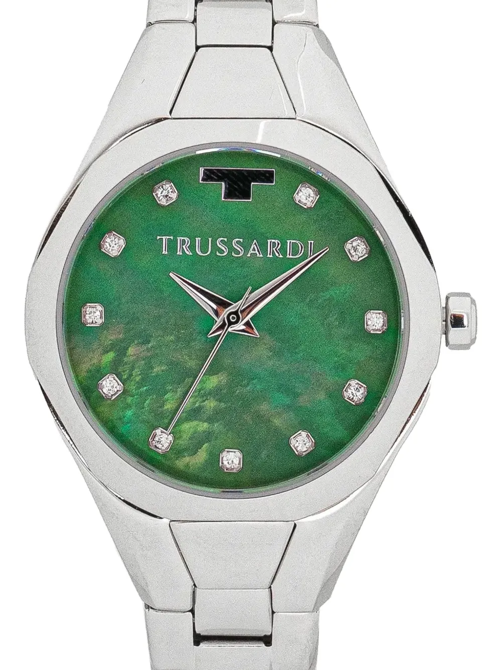 Trussardi Verfraaid met kristallen - Groen