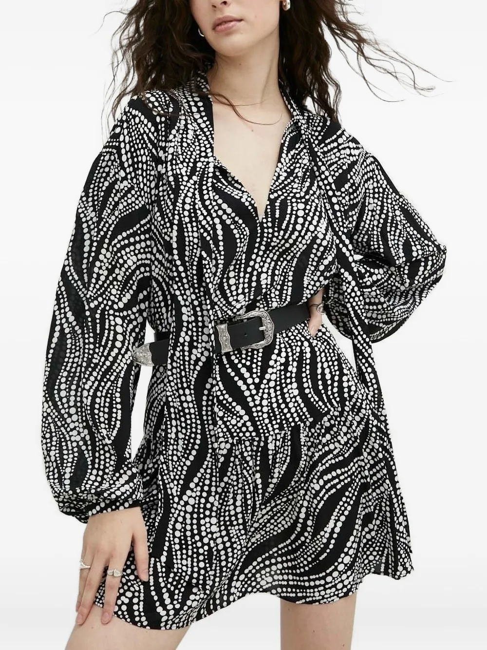 The Kooples tie-neck wave-print blouse | Blouses | Image 2
