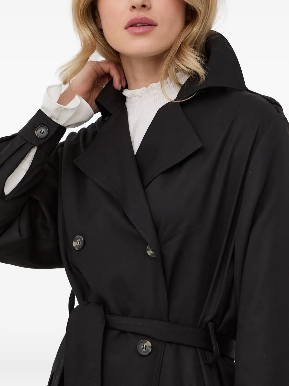 The Kooples Trenchcoat met ceintuur Zwart