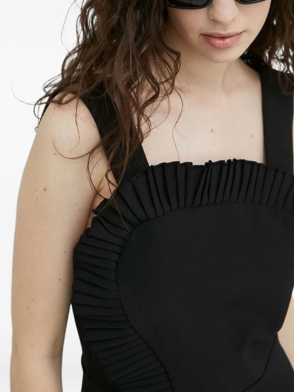 The Kooples Mini-jurk met ruches Zwart
