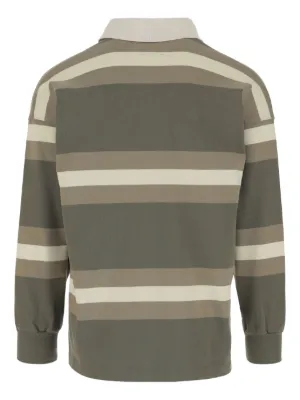 【送料&関税込】Autry Striped Polo Shirt With Logo Autry Striped Rugby Polo
