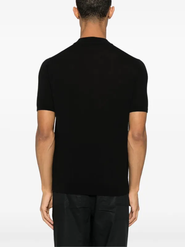 Tシャツ・カットソー ROBERTO COLLINA Knitted T-shirt Black ROBERTO COLLINA - Knit t-shirt | Leam Roma - Luxury Shopping