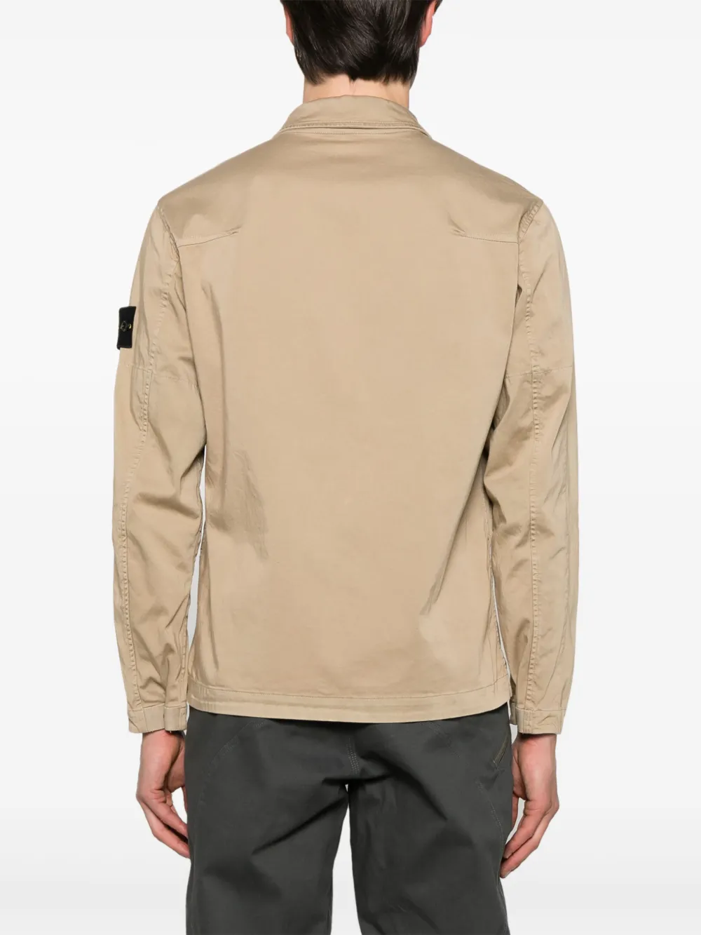 Stone Island Giacca-camicia con applicazione Compass | Abbigliamento | Image 4