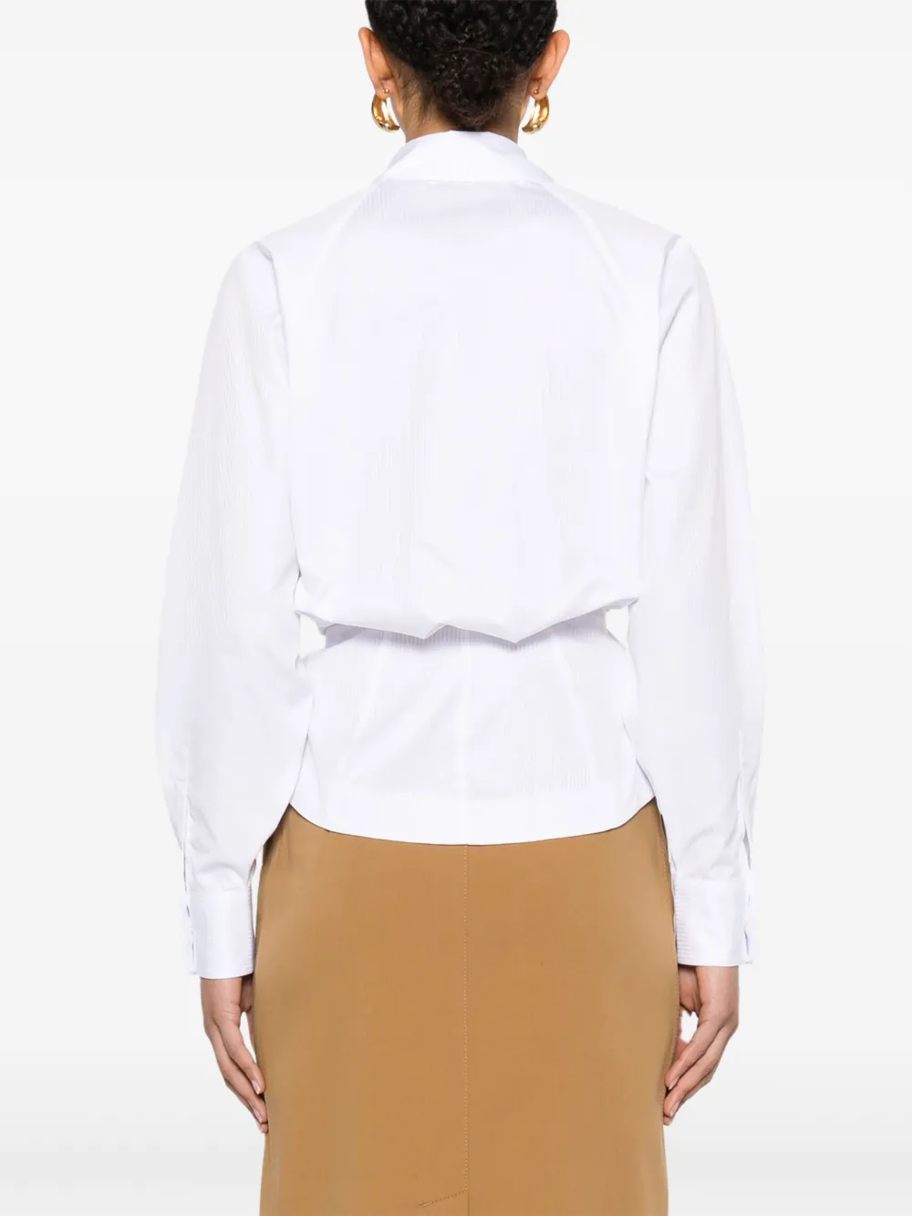 Elisabetta Franchi Gestreept blouse Wit