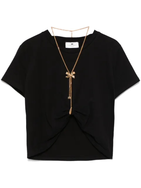 Elisabetta Franchi playera con detalle de moño